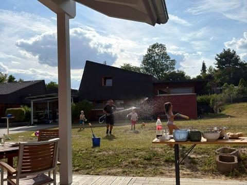 Wasserspaß beim Abschlussfest