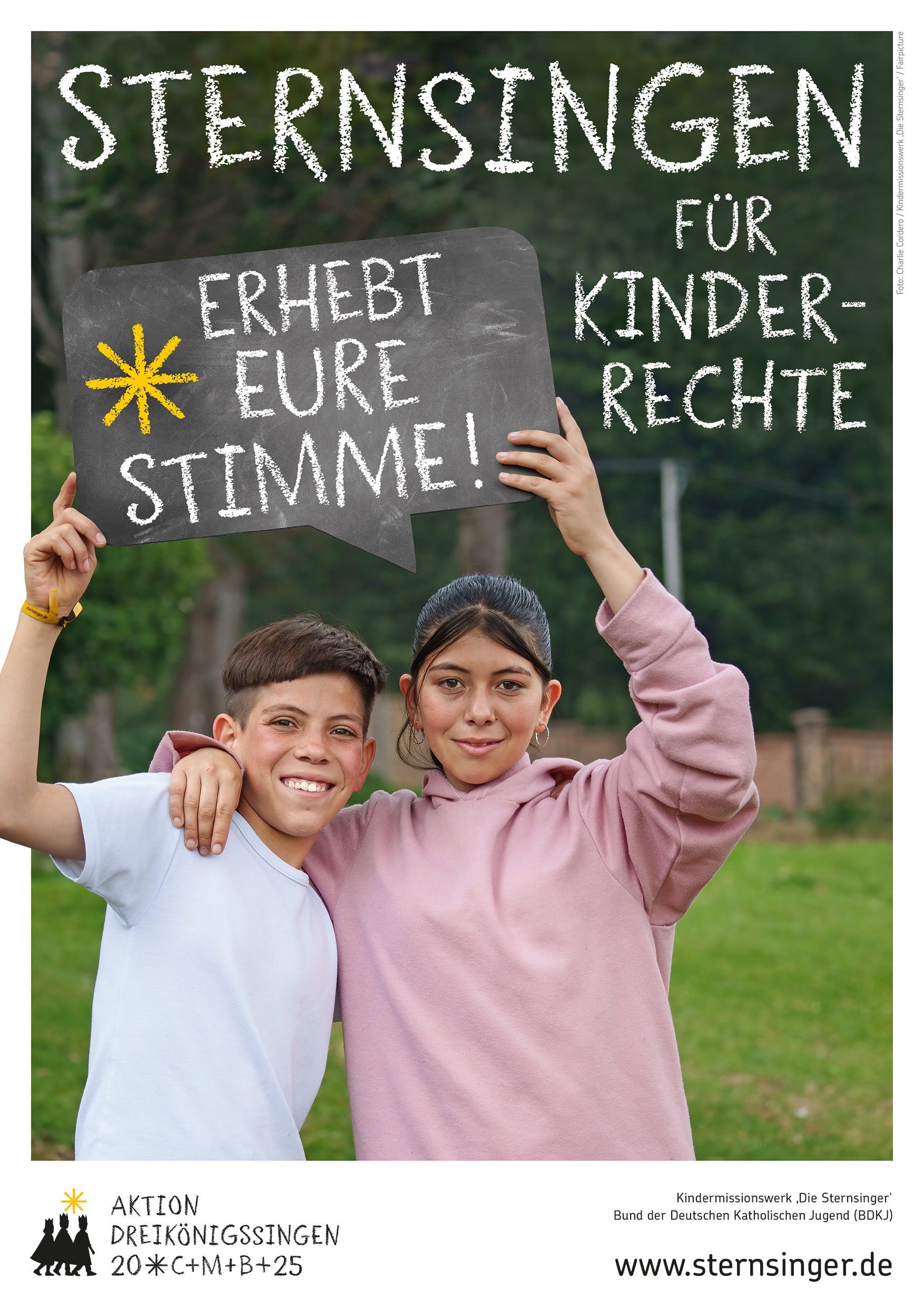 Plakat zur Sternsingeraktion 2025