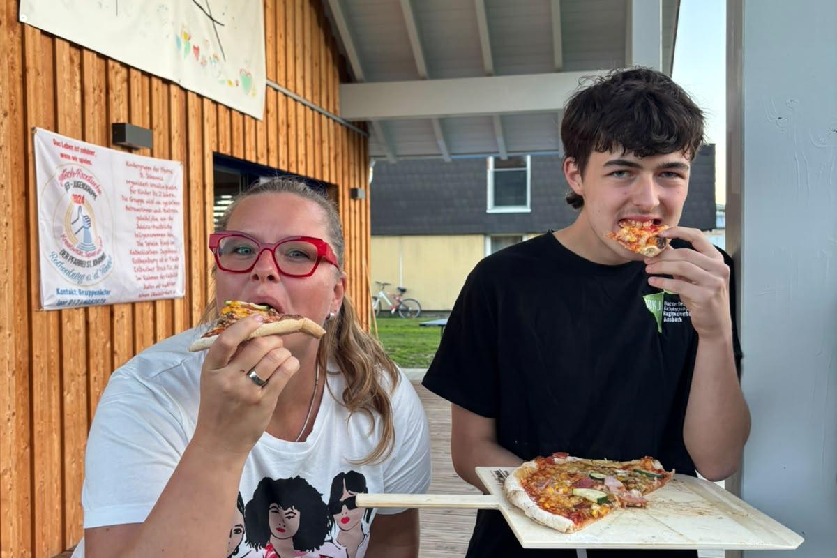 Leckere Pizza beim Dankesfest des BDKJ-Regionalverband Ansbach