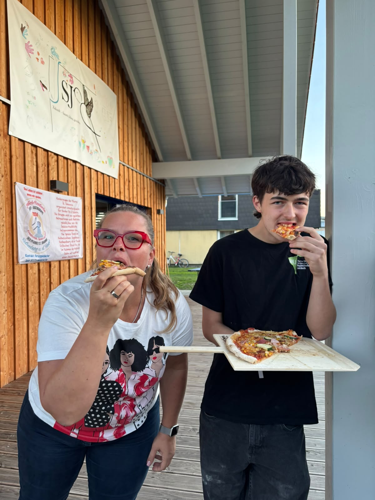 Leckere Pizza beim Dankesfest des BDKJ-Regionalverband Ansbach