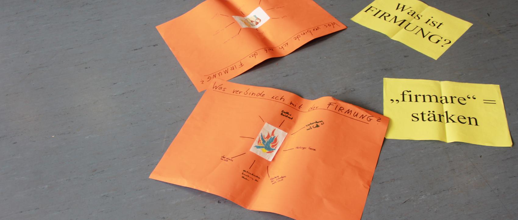 Eine Arbeitseinheit gab es zum Thema Zeichen der Firmung