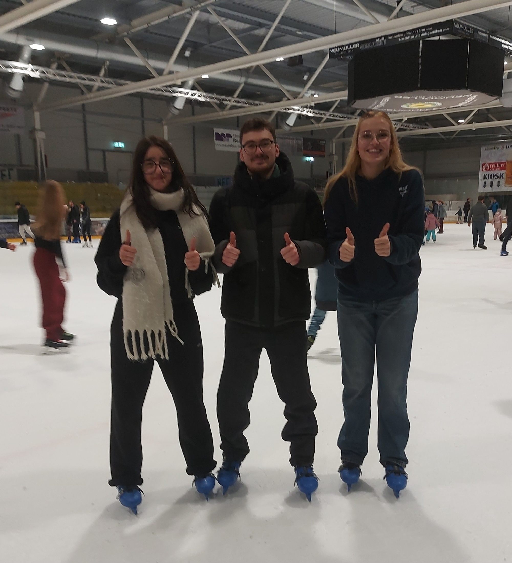beim Eislaufen in Höchstadt