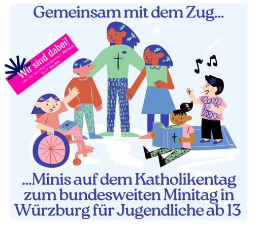 Jugendliche auf dem Weg zum Minitag