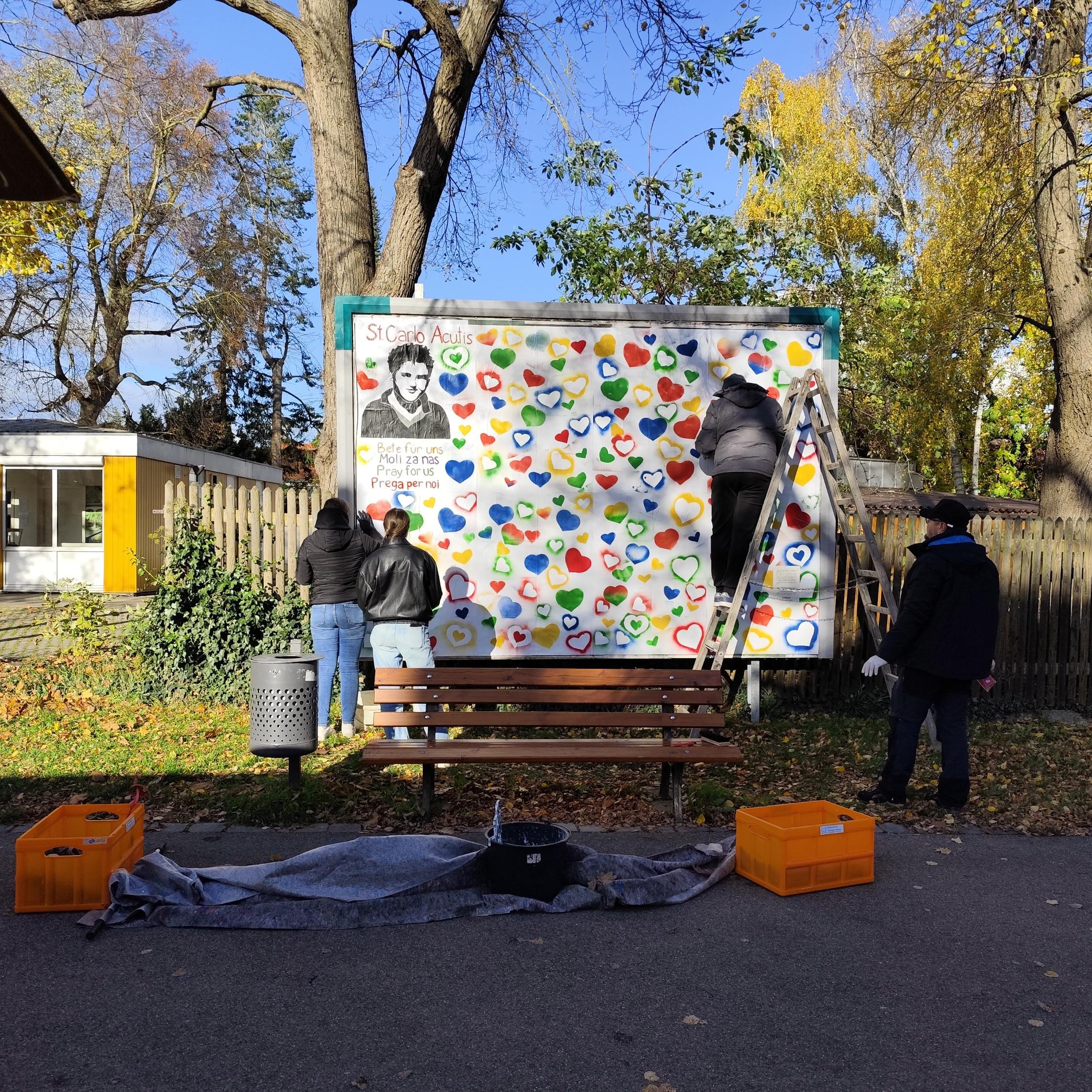 Plakatwandaktion 2025 der Kindergruppe St. Johannis Rothenburg