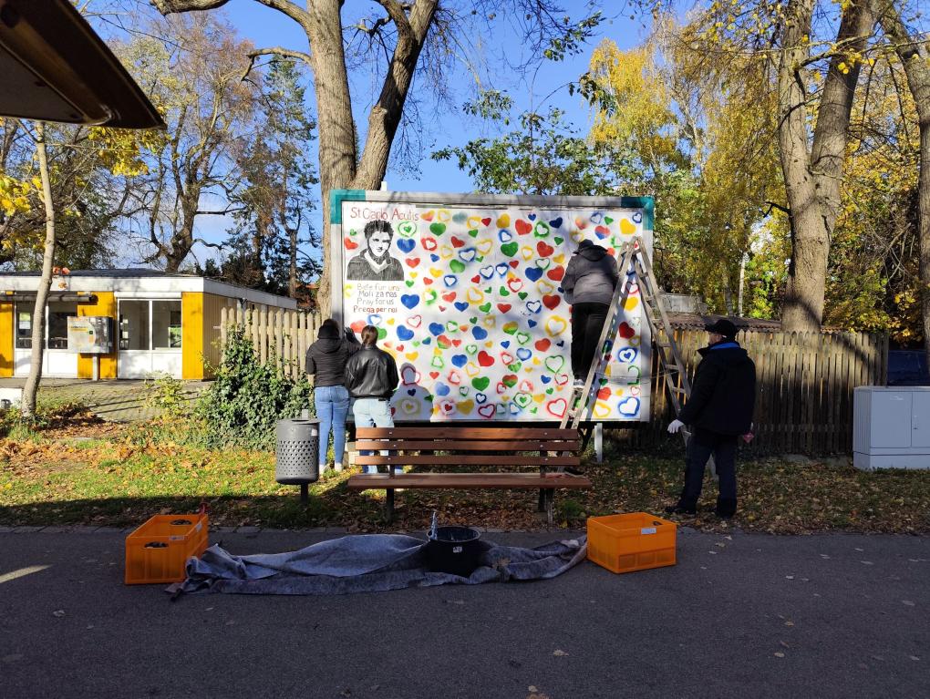 Plakatwandaktion 2025 der Kindergruppe St. Johannis Rothenburg