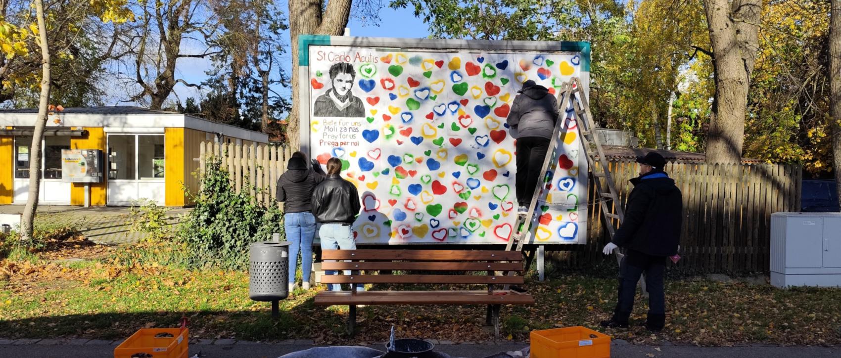 Plakatwandaktion 2025 der Kindergruppe St. Johannis Rothenburg