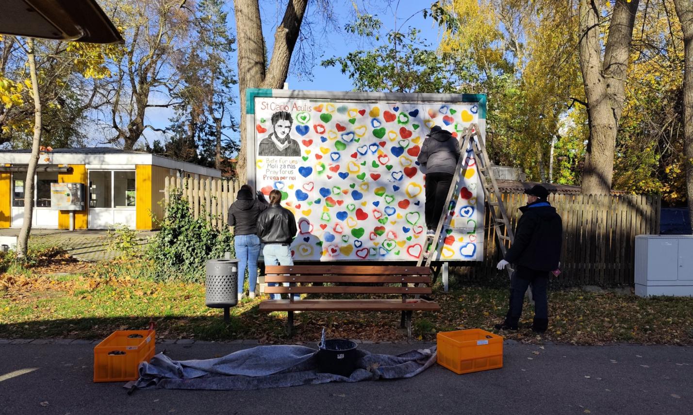 Plakatwandaktion 2025 der Kindergruppe St. Johannis Rothenburg