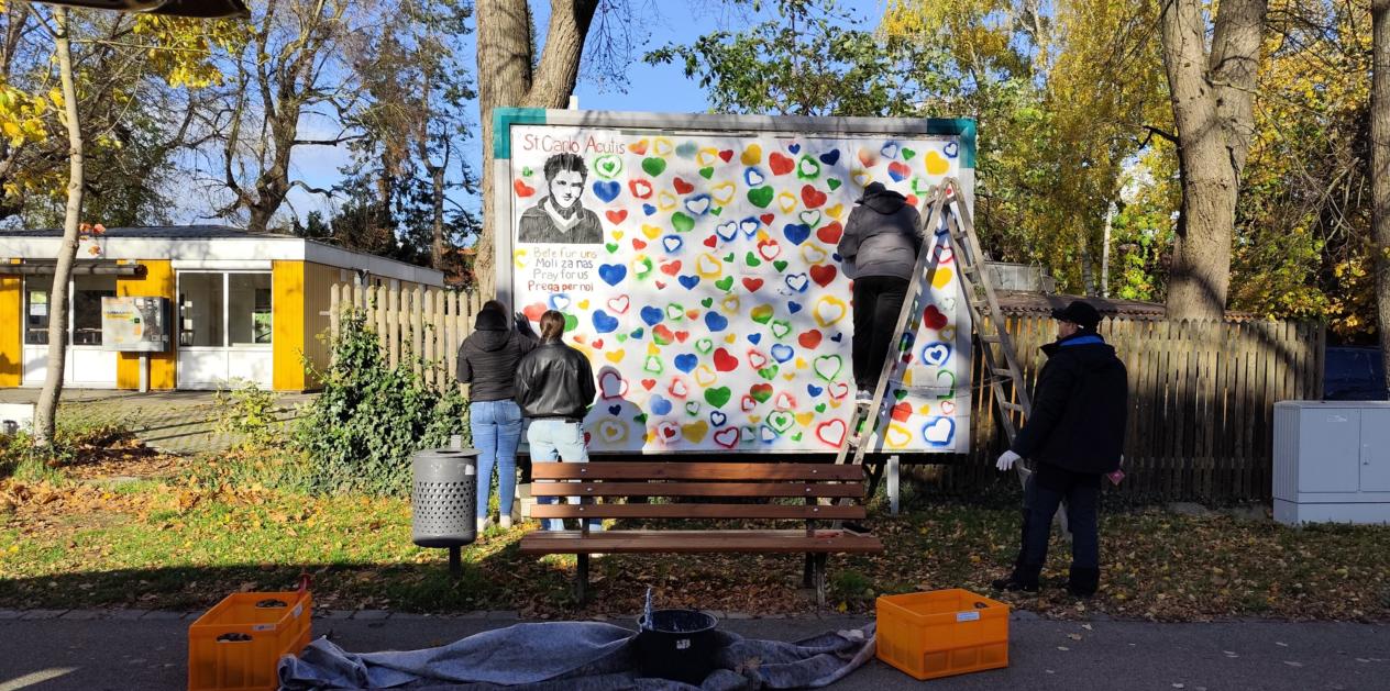 Plakatwandaktion 2025 der Kindergruppe St. Johannis Rothenburg