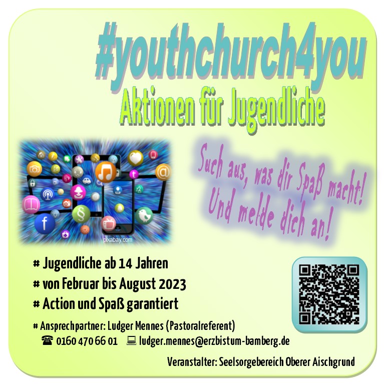 Werbekarte für #youthchurch4you